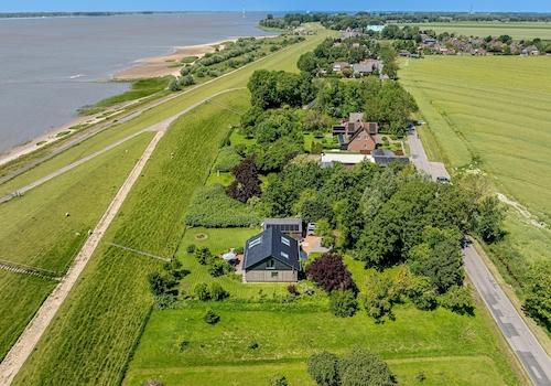 Luftbild: Elbe, Strand