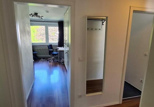 Blick ins Schlafzimmer