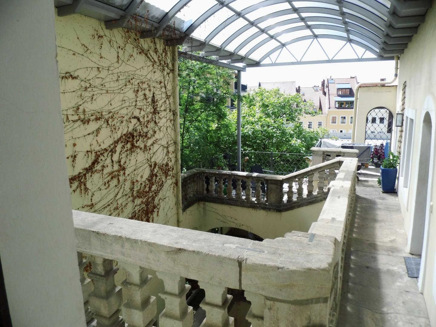 Blick auf Terrasse