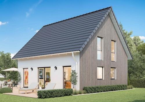 Herzenshaus Family L mit Holzfassade