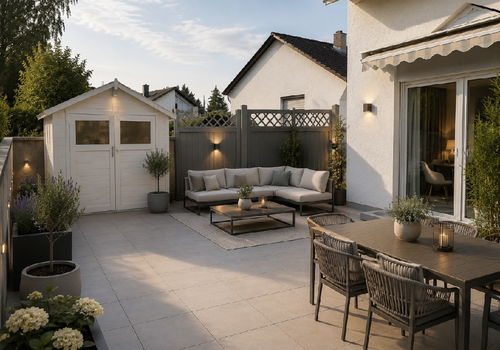 Terrasse mit Ki verändert
