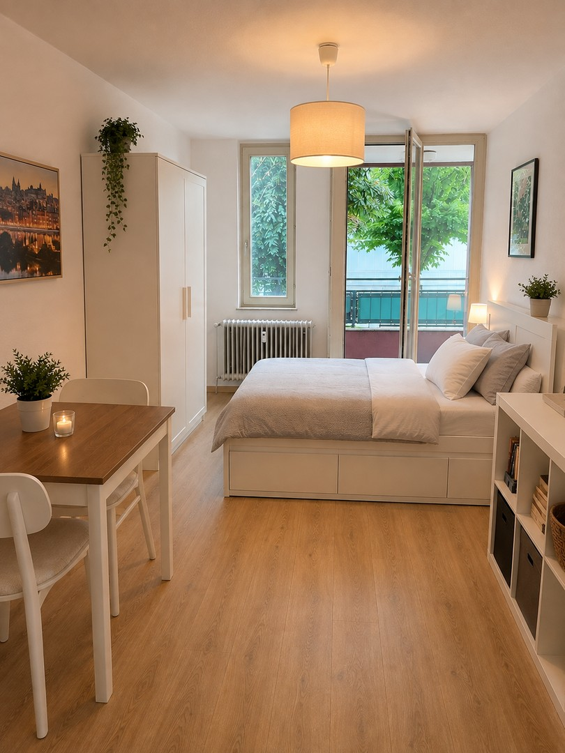 Zimmer 1. AI-gestaged.