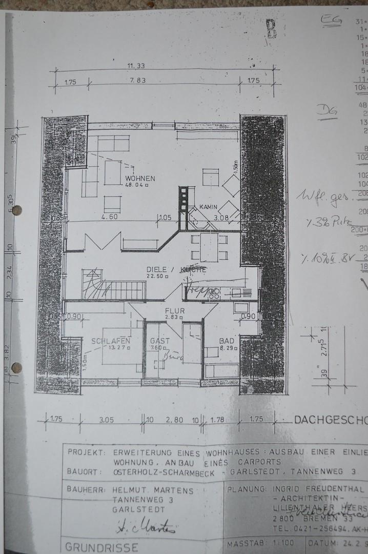 Grundriss OG/ Obergeschoß