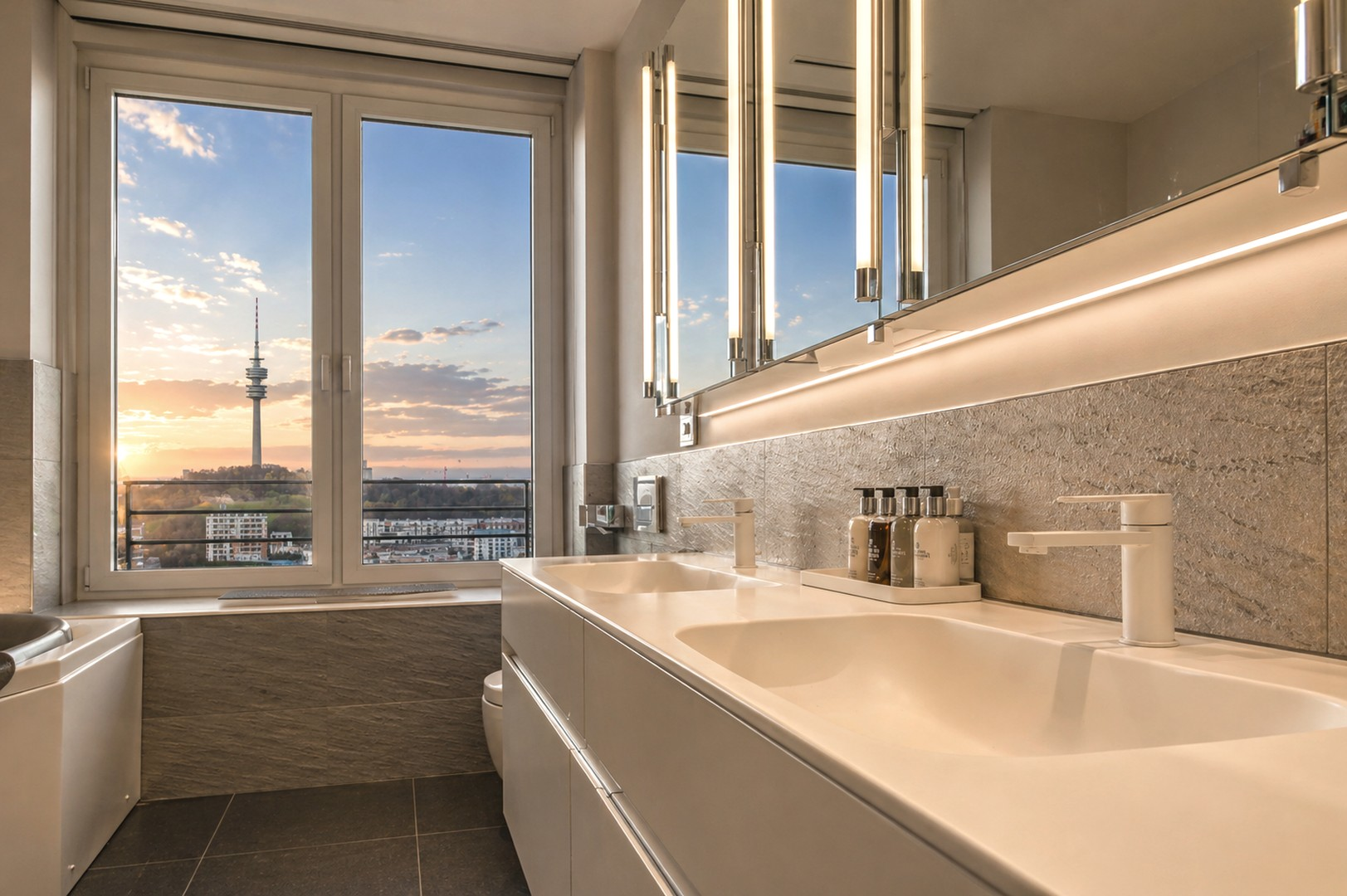 Masterbad Corian+Einbauten