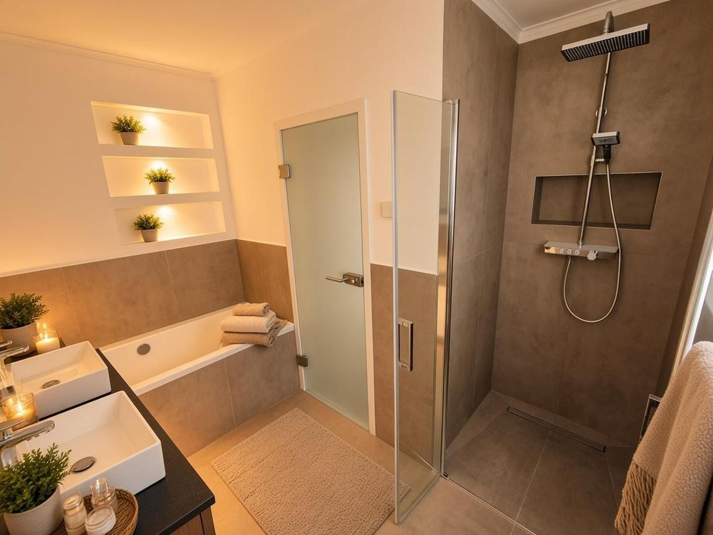1OG: Bad mit Walk-In Shower