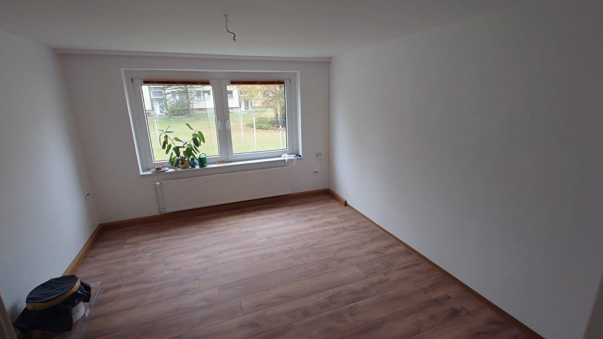 Blick im Schlafzimmer