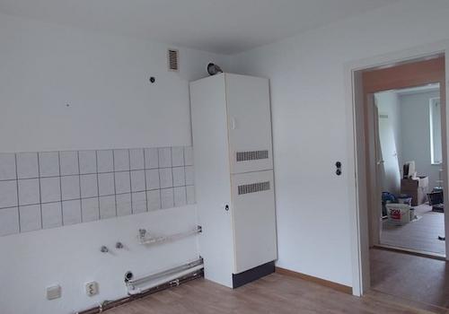 Blick in Küche/Wg-Therme