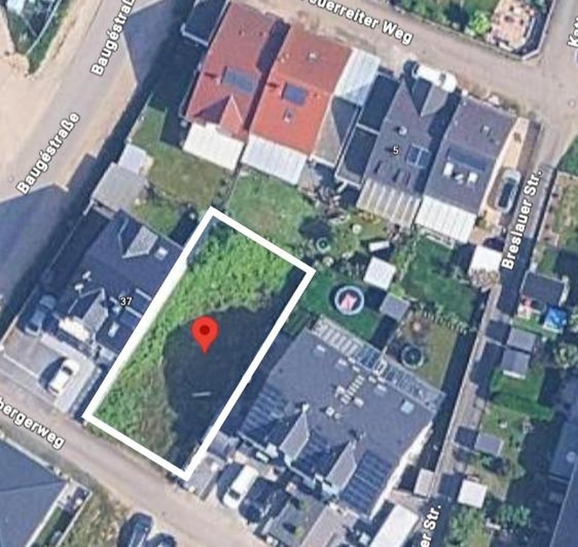 Luftbild mit Grundstücksmarkie