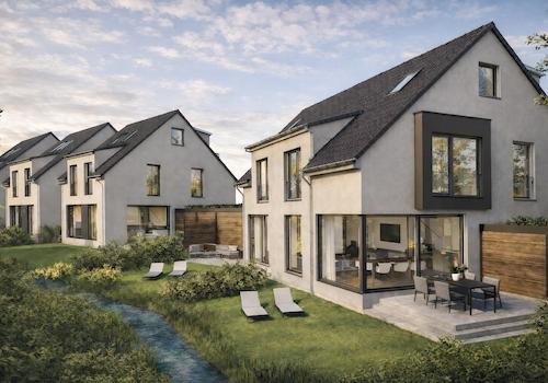 Visualisierung DHH mit Garten
