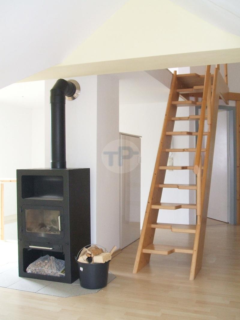 Treppe zur Galerie