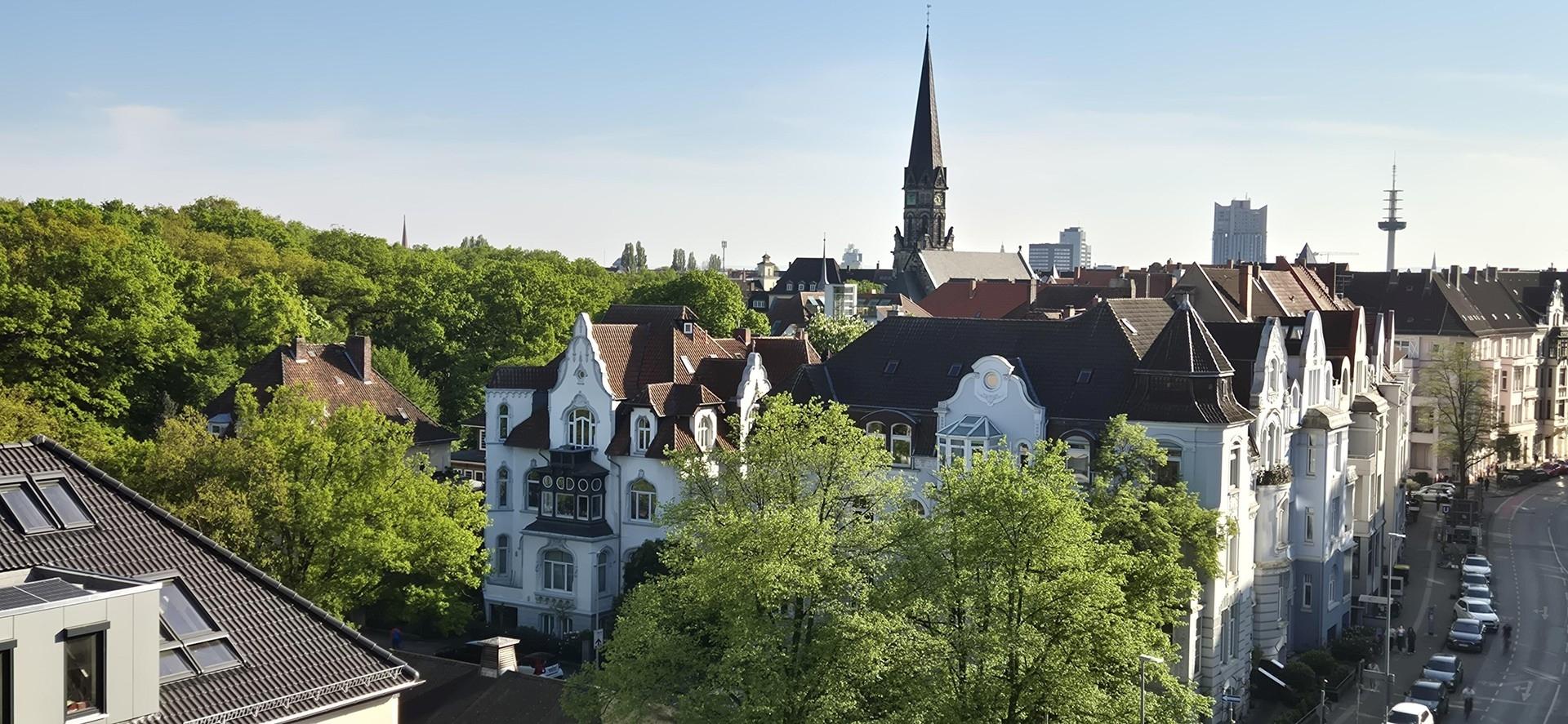 Blick vom Balkon