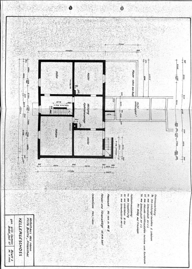 Grundriss Keller
