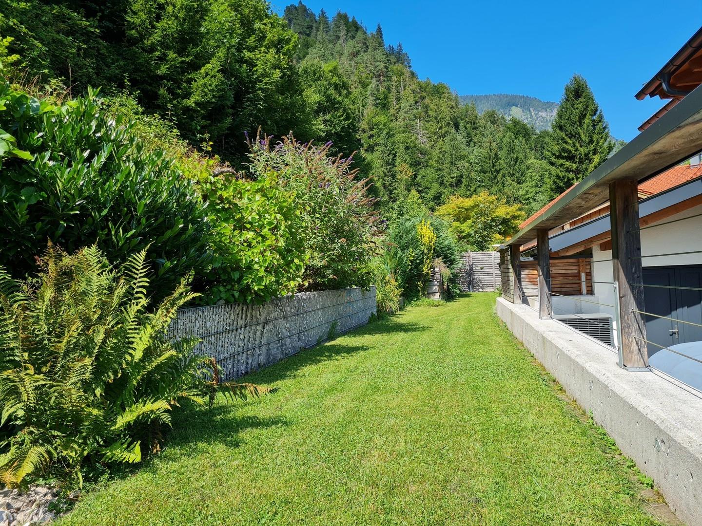 Gartenteil mit Gabione