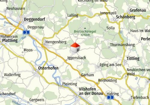Lage in Niederbayern