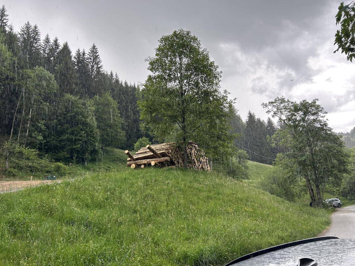 Blick von Strasse 