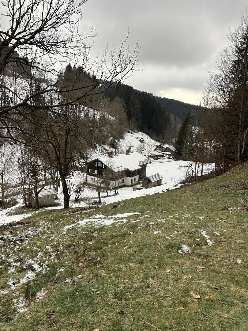 Blick von oben Winter 