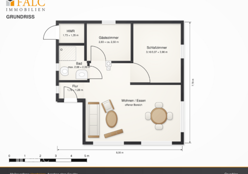 Grundriss Bungalow