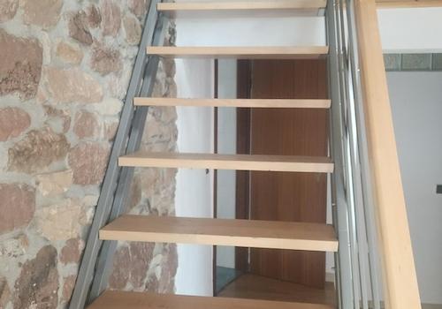 Treppe hoch zum Schlafzimmer