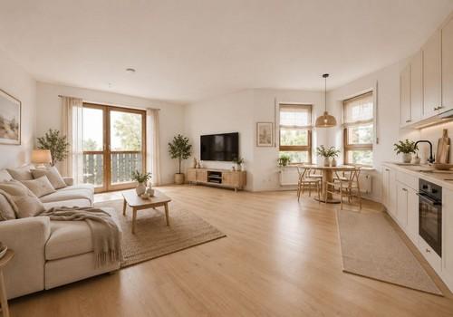 Wohnzimmer möbliert