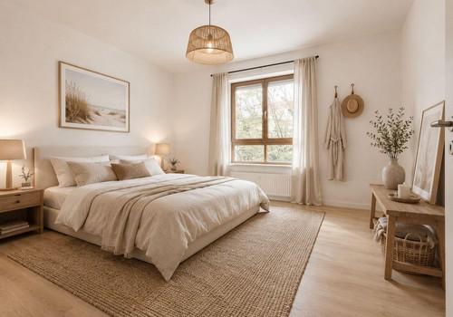 Schlafzimmer möbliert