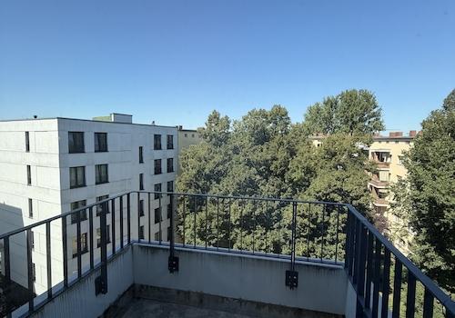 Blick vom Balkon