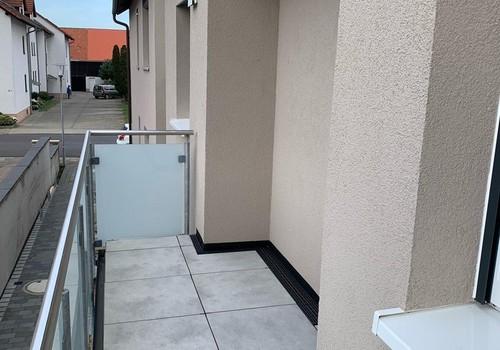Südwestbalkon mit Blick nach S