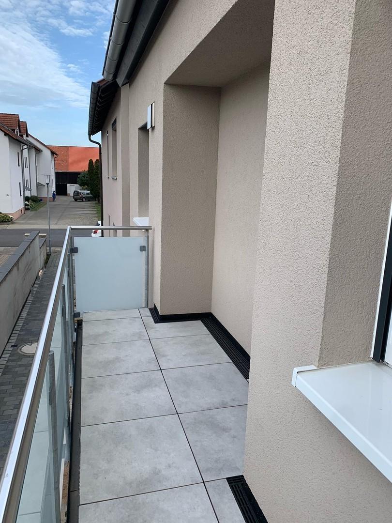 Südwestbalkon mit Blick nach S