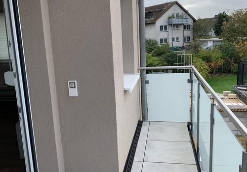 Südwestbalkon mit Blick nach W