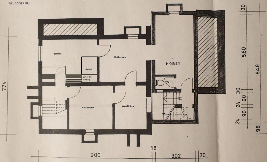 Grundriss UG ausgebaut