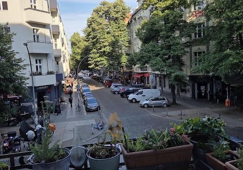 Blick vom Balkon