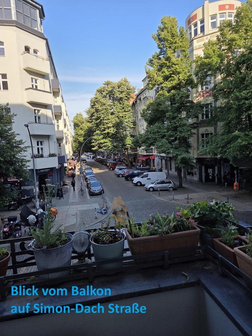 Blick vom Balkon