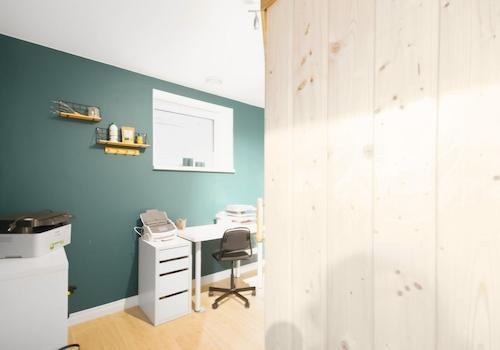 Wohnbüro mit Sauna im KG