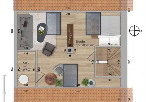 Grundriss Spitzboden