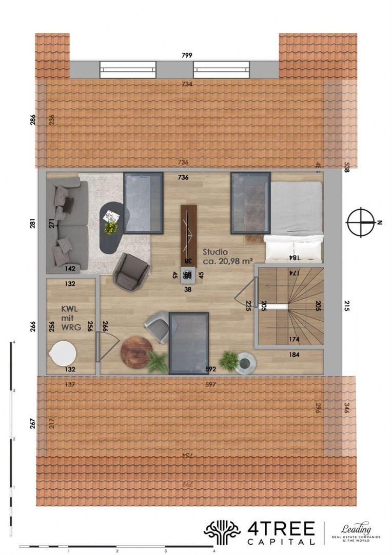 Grundriss Spitzboden