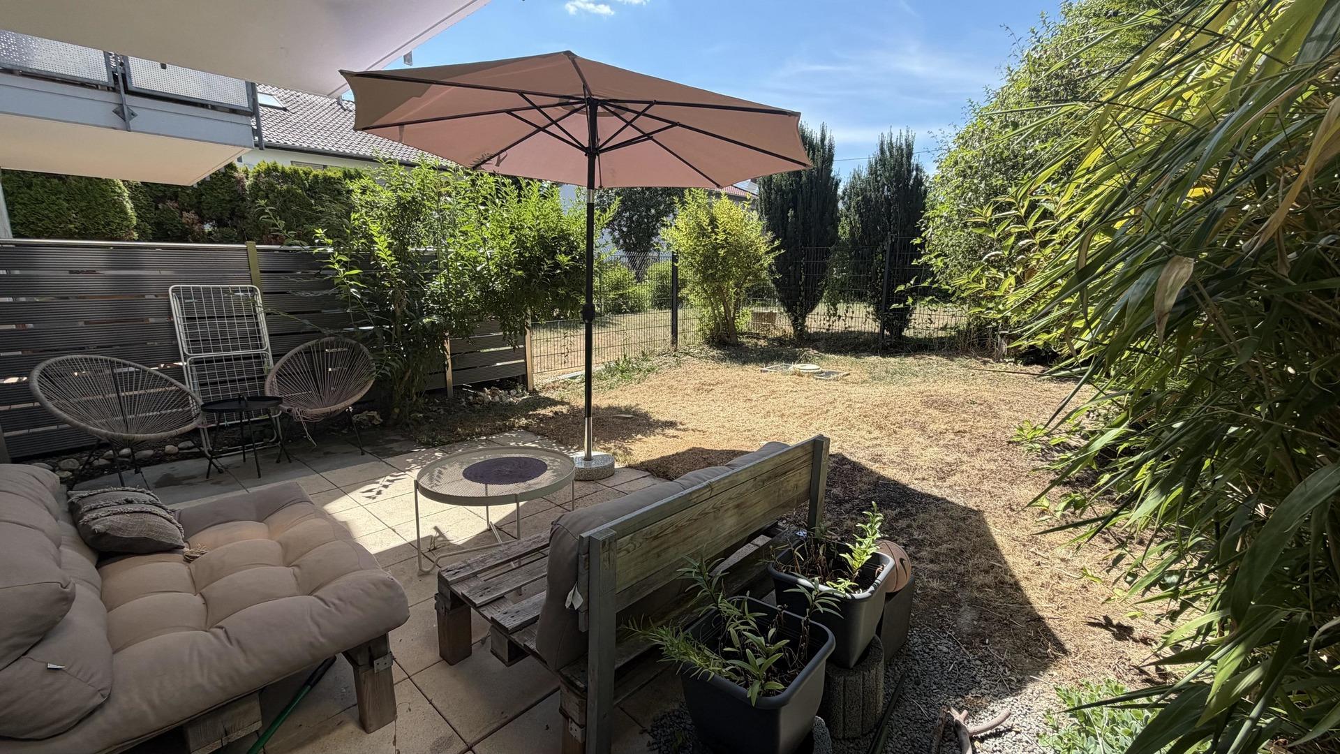 Terrasse und Garten