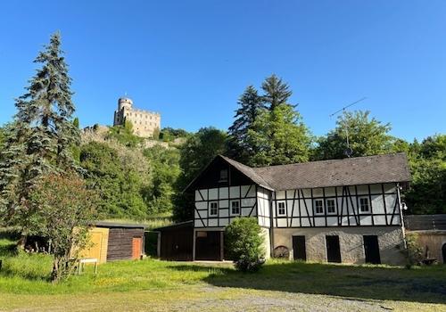 Hofseite Gebäudeteil mit Wohnung