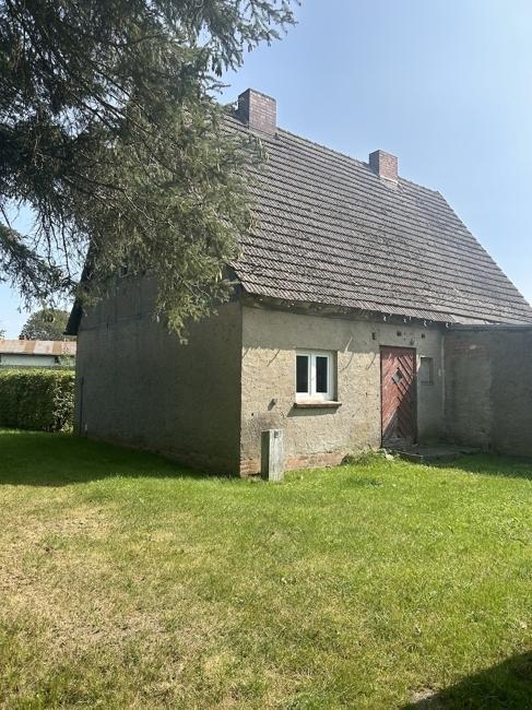 hintere Gartenseite mit Hauseingang