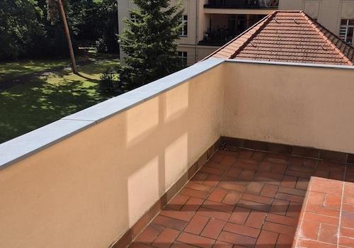 Balkon an Küche