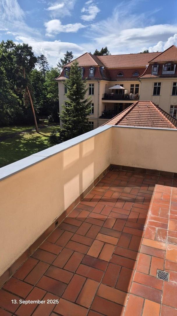 Balkon an Küche