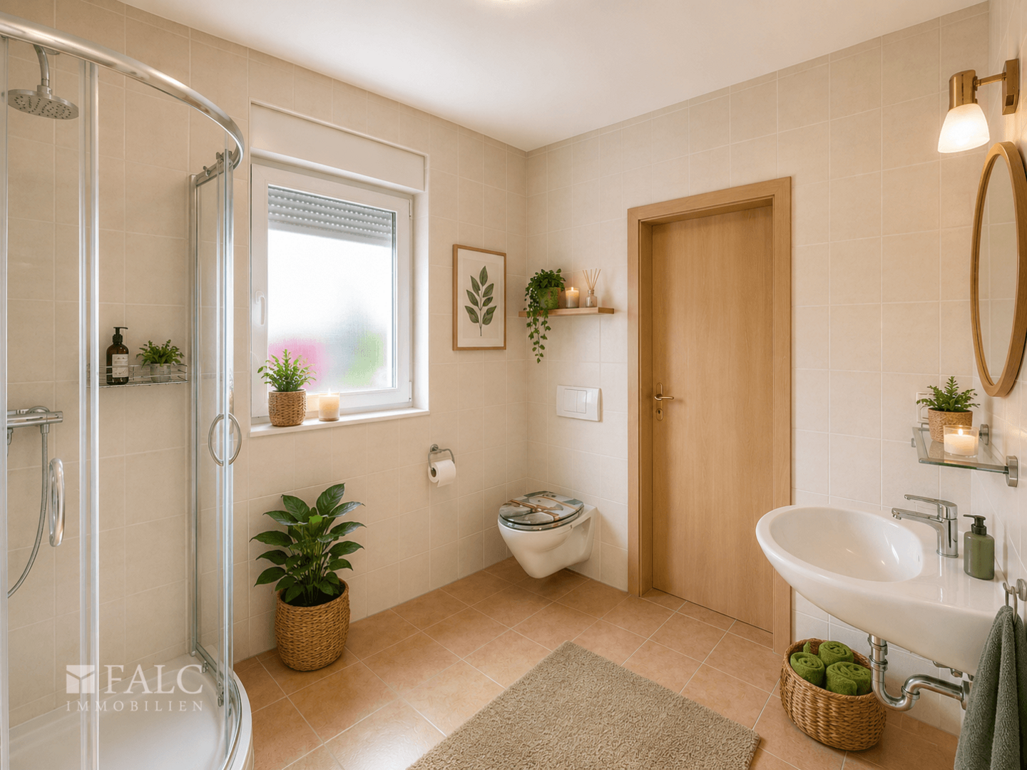 Gäste-WC mit Dusche virtualisiert