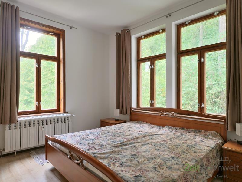 Blick ins große Schlafzimmer
