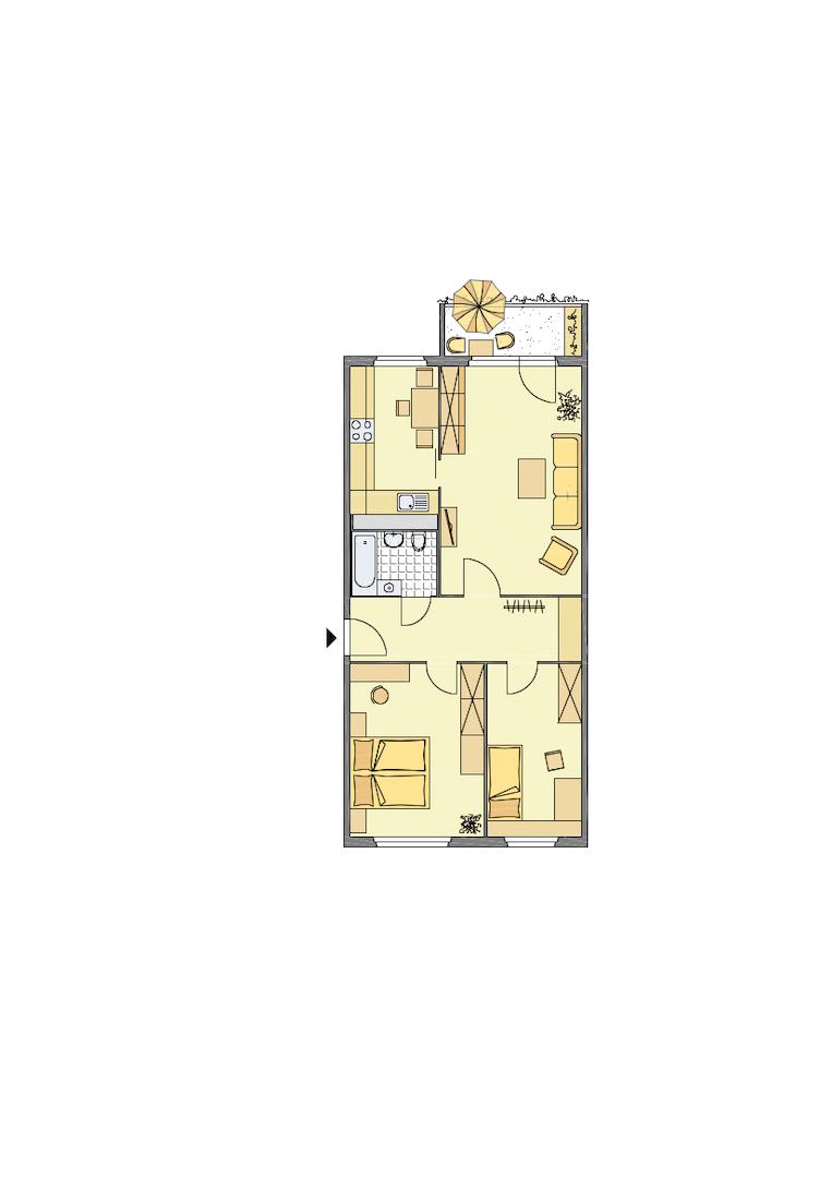 Grundriss möbliert