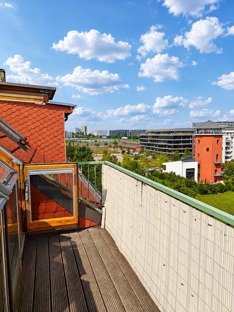 Ost-Balkon mit Morgensonne