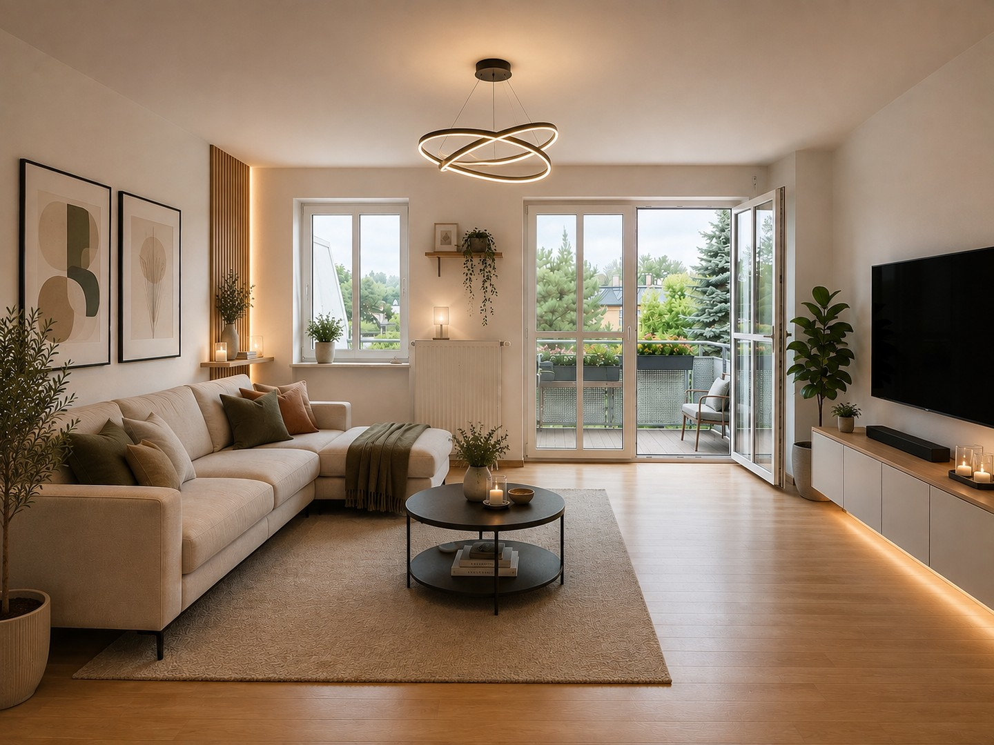 KI Visualisierung Wohnzimmer