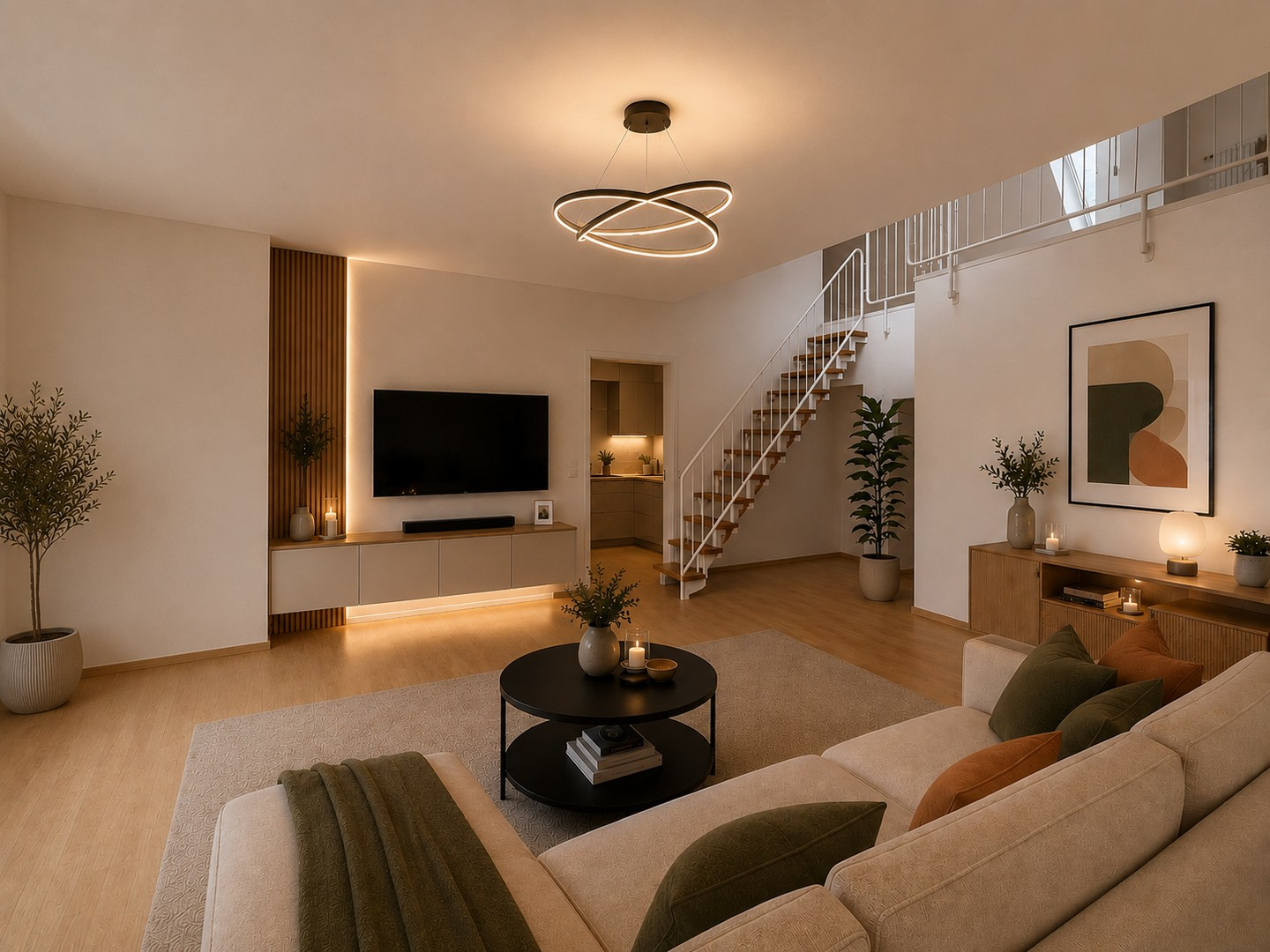 KI Visualisierung Wohnzimmer