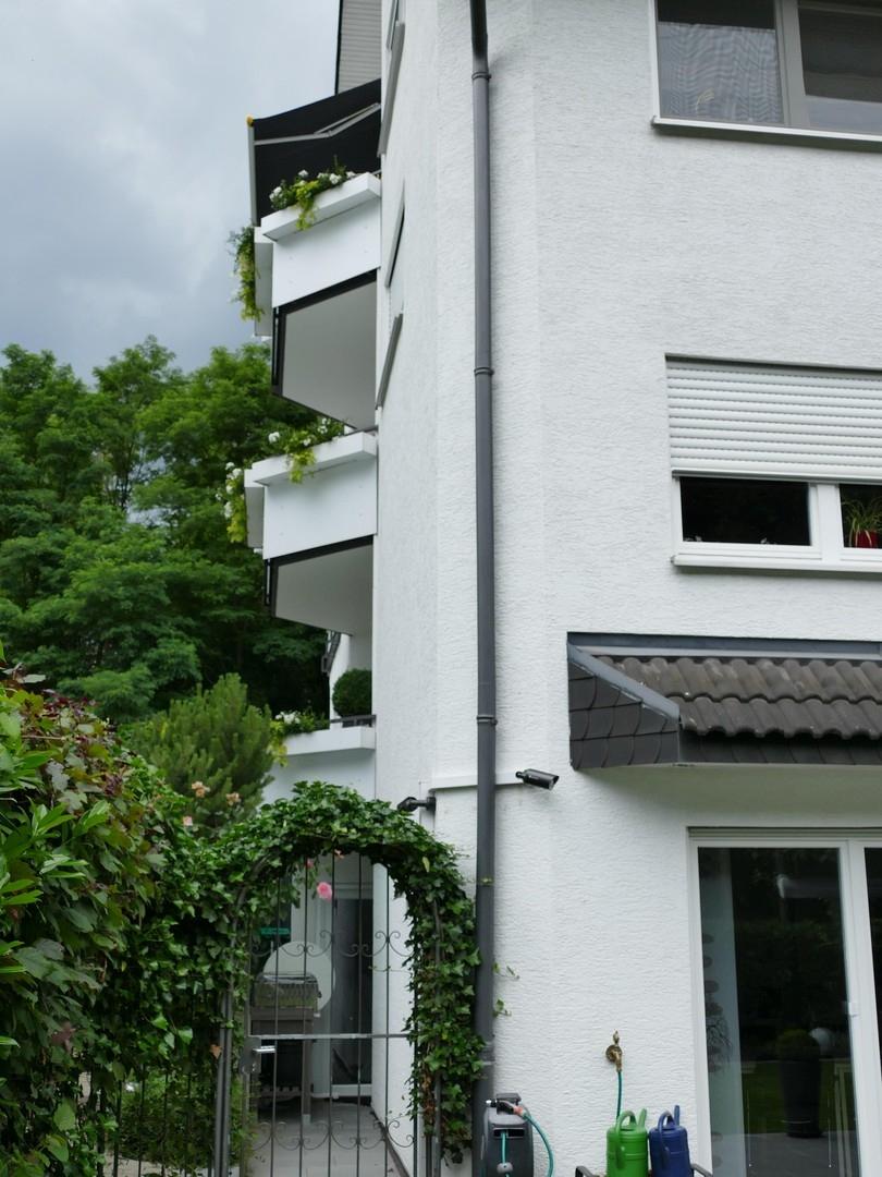 Hintere Hausansicht