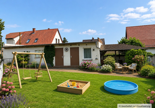 Familiengarten - KI generiert