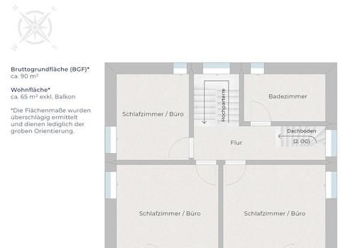Grundriss Obergeschoss
