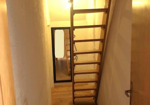 Treppe zum Dachspitz