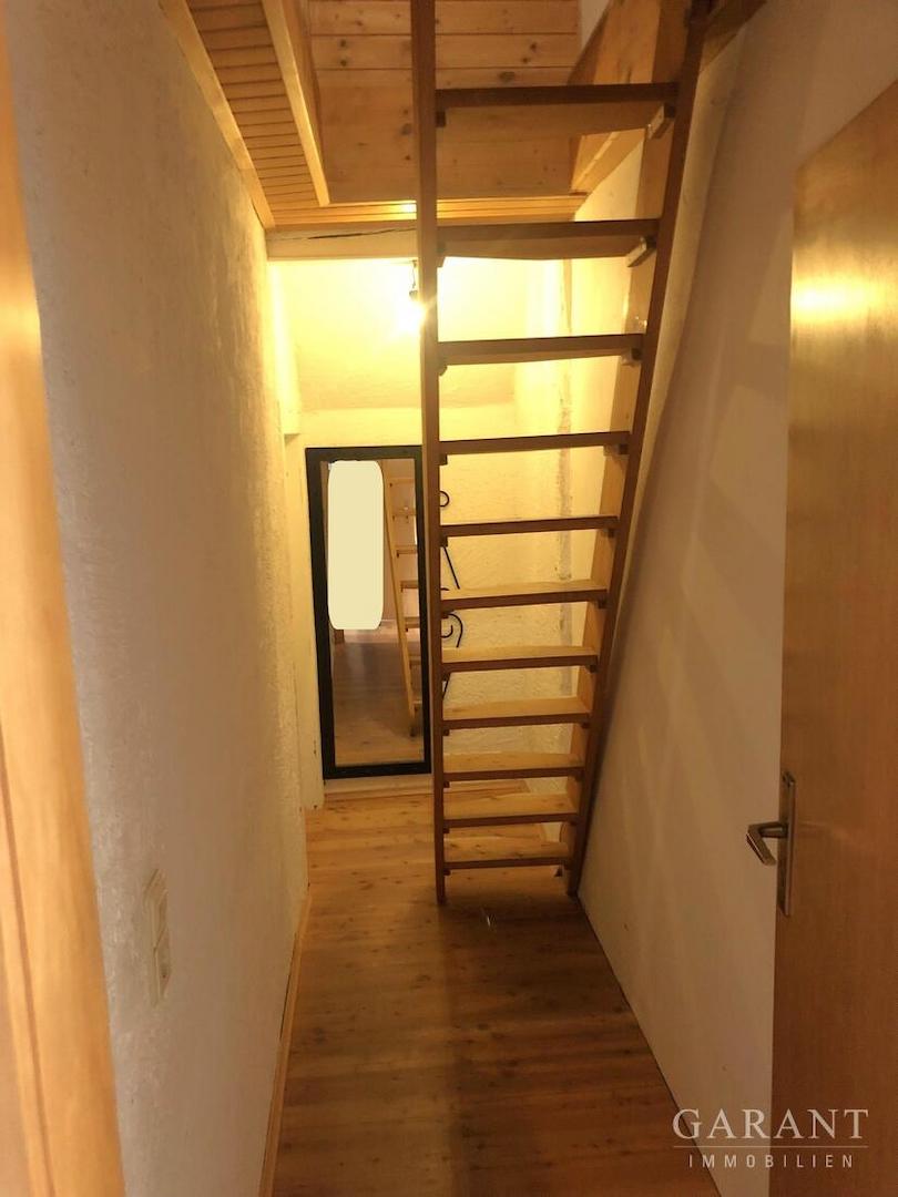 Treppe zum Dachspitz